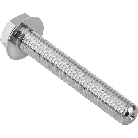 M5 Hex Head Cap Screw, Polished 316 Stainless Steel, 30 Mm L